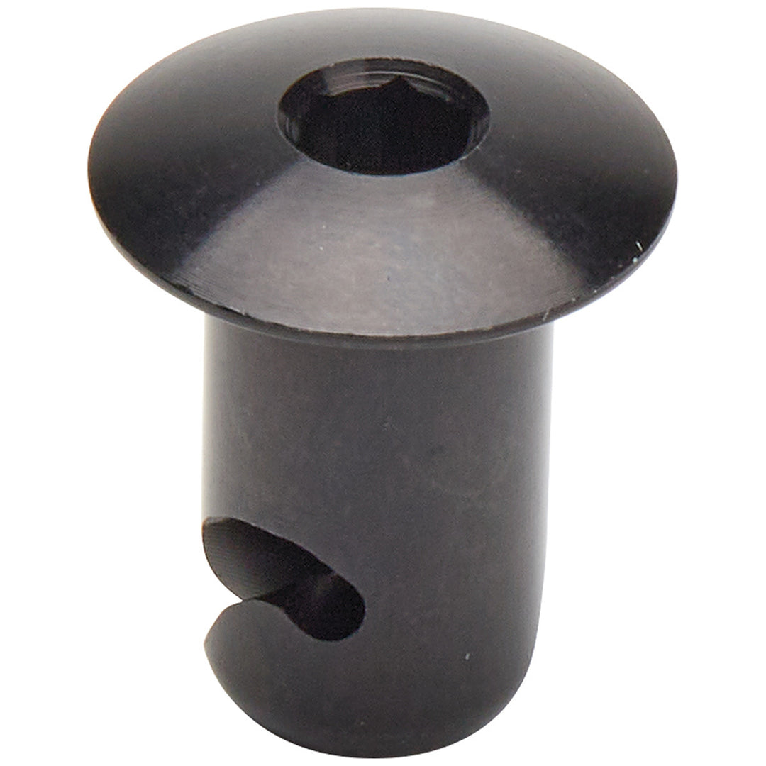 Allstar Quick Turn Fastener Oval Head Hex Drive 7/16 x 0.500" Body Aluminum Black Set of 10 ALL19176