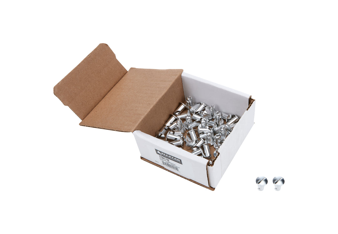 Allstar Quick Turn Fastener Oval Head Slotted 5/16 x 0.500" Body Aluminum Clear Set of 50 ALL19278