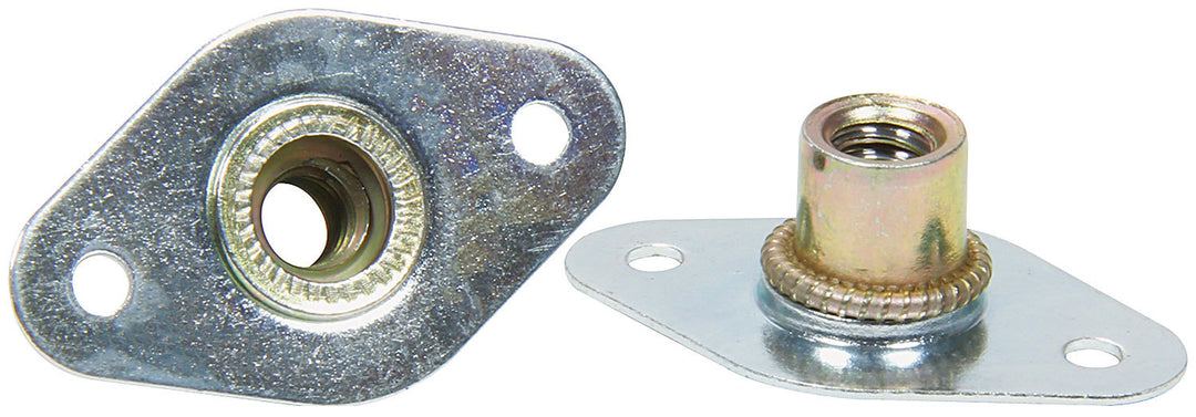 Allstar Quick Turn Fastener Insert Plate 1" Body Steel Natural Set of 10 ALL19420-10