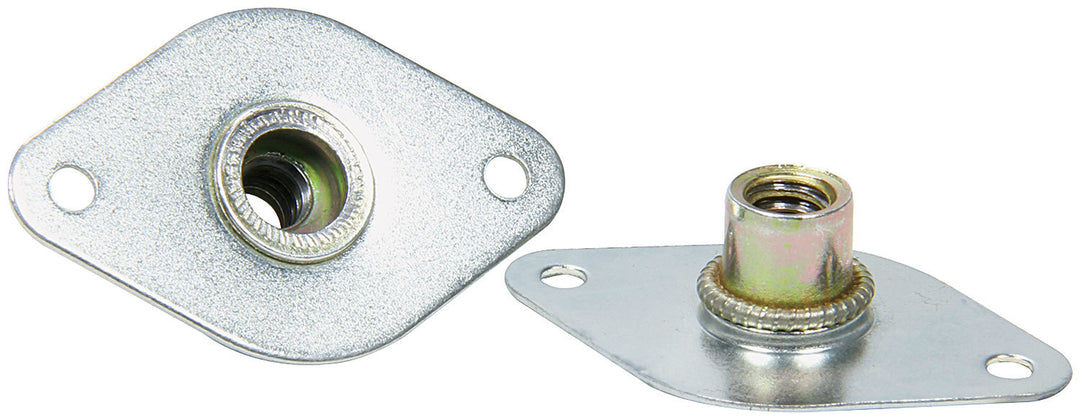 Allstar Quick Turn Fastener Insert Plate 1-3/8" Body Steel Natural Set of 10 ALL19422-10
