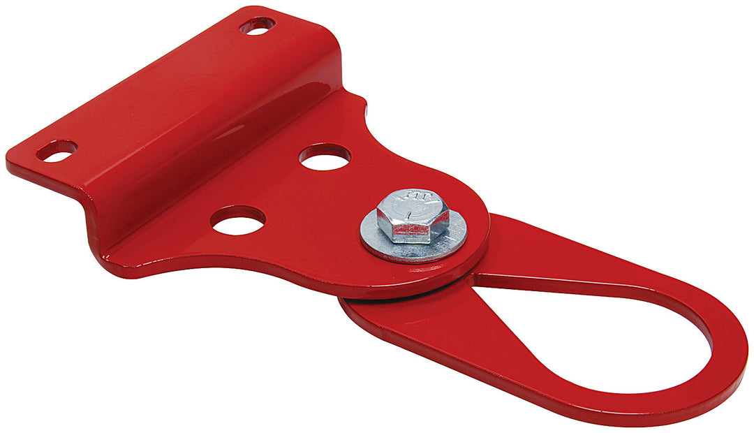 Allstar Tow Loop Bolt-On Swivel Steel Red Paint Universal ALL22312