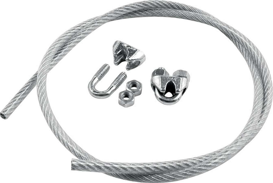 Allstar Bumper Cable Kit 3 ft Cable Clamps Steel Kit ALL22315