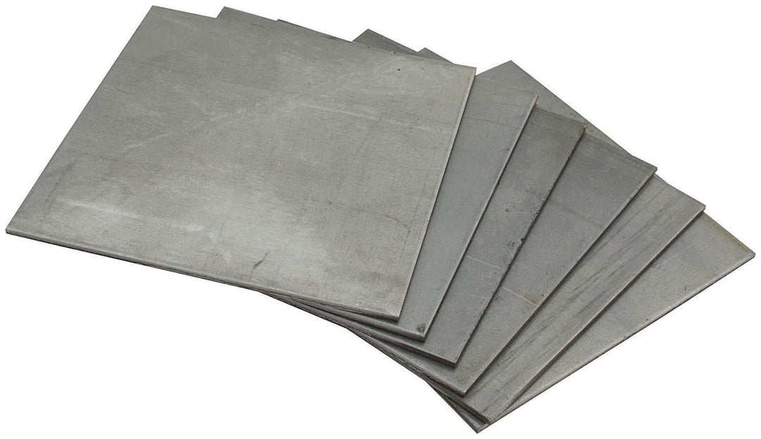 Allstar Roll Cage Floor Plate 6 x 6" Square Steel Natural Set of 6 ALL22640