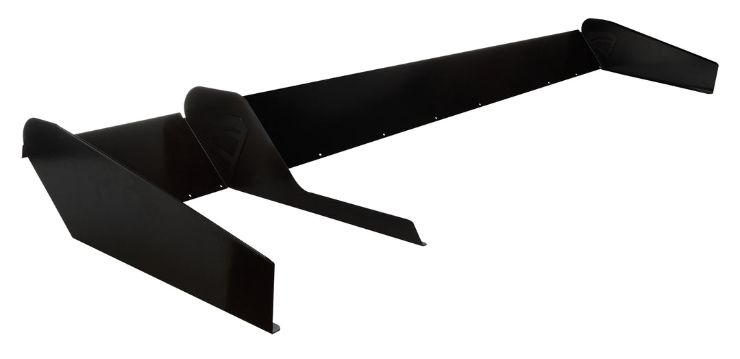 Allstar Spoiler 72 x 8" Adjustable 2-Piece Aluminum Black Powdercoat Dirt Late Model Kit ALL22999
