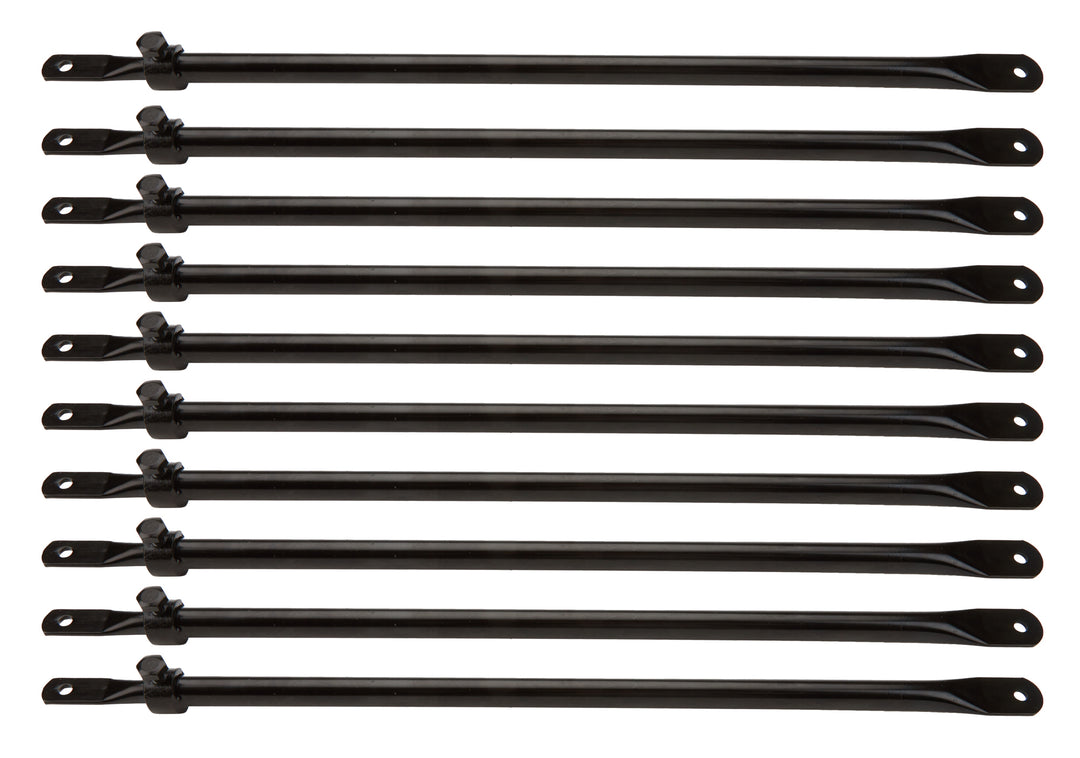Allstar Body / Spoiler Brace Telescoping 16 to 27" Steel Black Paint Set of 10 ALL23020-10