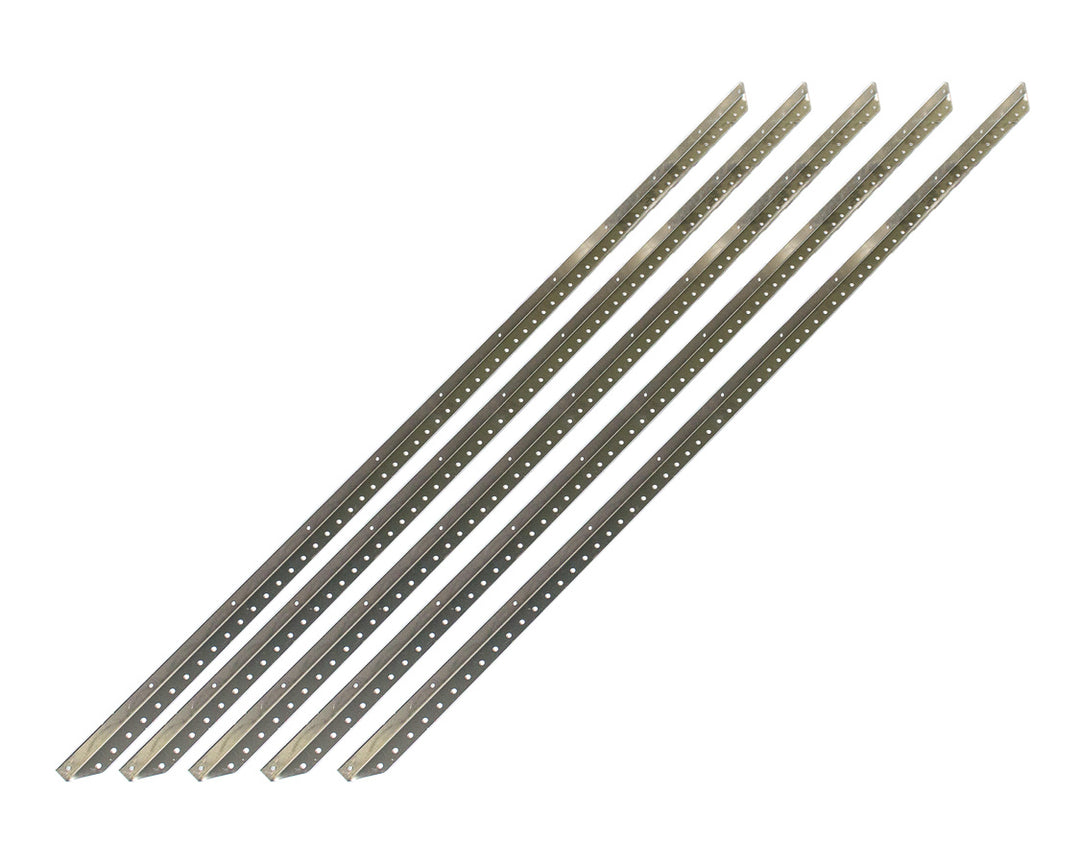 Allstar Angle Stock 120 Degree 1" Wide 1" Tall 0.125" Thick 66" 0.25" Holes Aluminum Set of 5 ALL23132-5