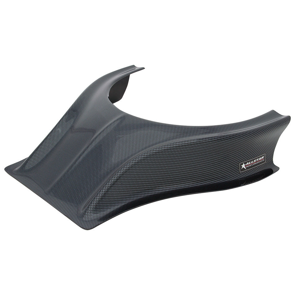Allstar Hood Scoop 3.5" Height Straight Front Plastic Carbon Fiber Look ALL23235
