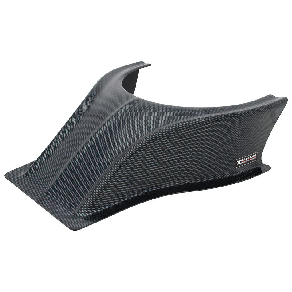 Allstar Hood Scoop 5.5" Height Straight Front Plastic Carbon Fiber Look ALL23237