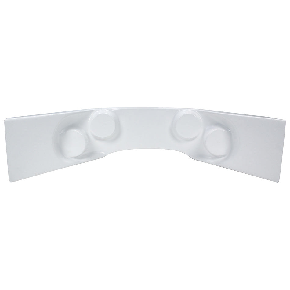 Allstar Gauge Mounting Panel Curved Fiberglass White ALL23242