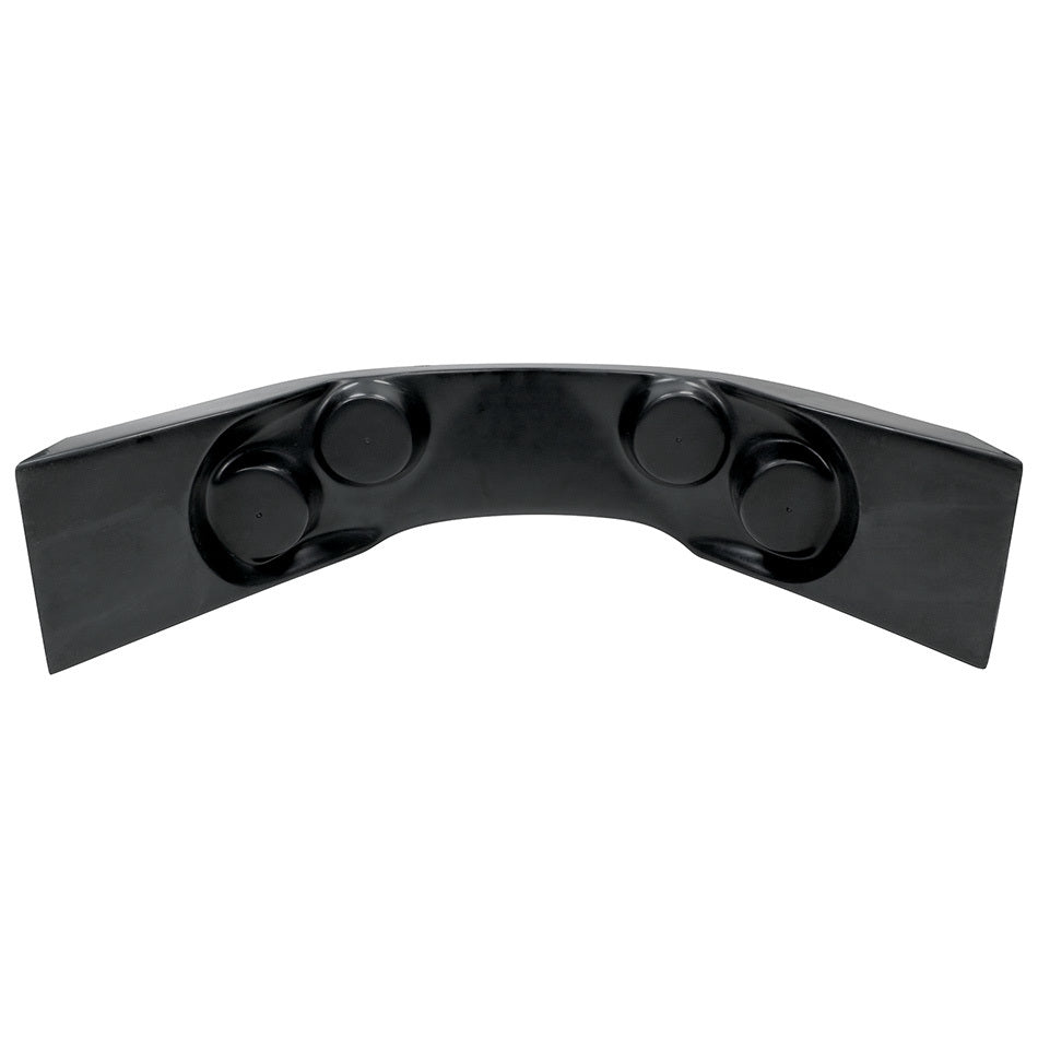 Allstar Gauge Mounting Panel Curved Fiberglass Black ALL23243