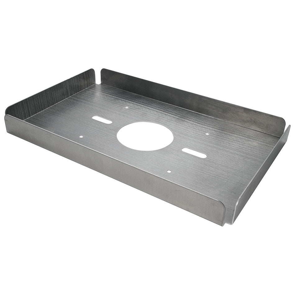 Allstar Scoop Tray 2" Tall 21.5" 13.375" Wide Flat Aluminum Square Bore Carburetor Flange ALL23266