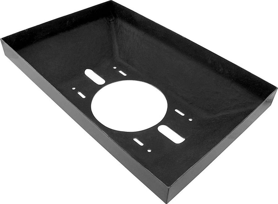 Allstar Scoop Tray 3" Tall 21.625" 13.5" Wide Fiberglass Black Dominator Flange ALL23288