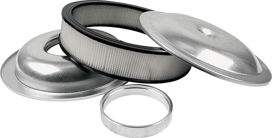 Allstar Air Cleaner Assembly Lightweight 14" Round 4" Paper Element 5-1/8" Carb Flange Kit ALL25914
