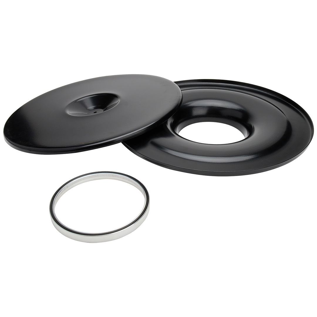 Allstar Air Cleaner Assembly Lightweight 14" Round Requires Element 5-1/8" Carb Flange Flat Kit ALL25951