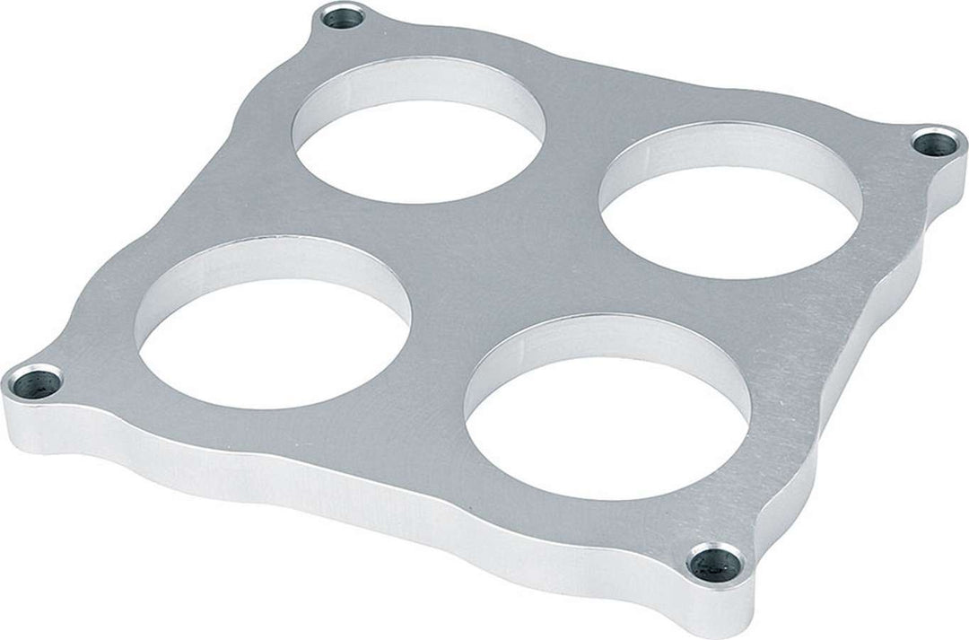 Allstar Carburetor Shear Plate 0.5" Thick 4 Hole 2.125" Bores Dominator Flange Aluminum Natural ALL25973