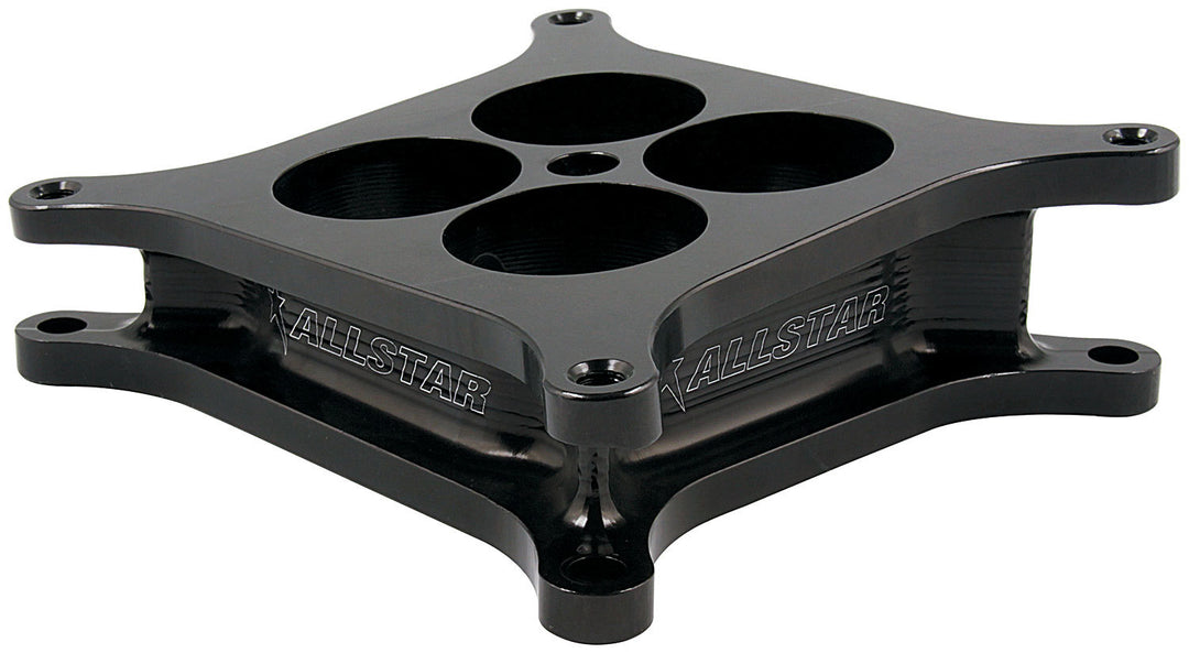 Allstar Carburetor Spacer Angled 2" Thick 4 Hole Square Bore Aluminum Black Anodized ALL25975