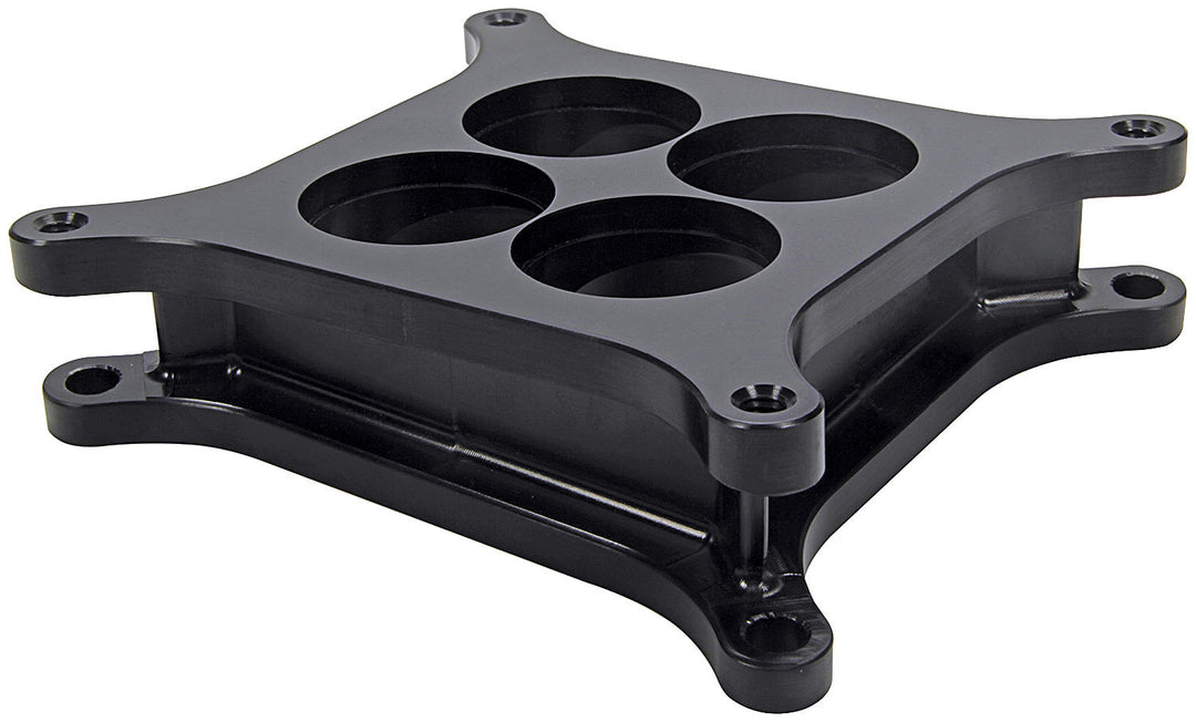 Allstar Carburetor Spacer Adjustable Angled 2" Thick 4 Hole Square Bore Aluminum Black Anodized ALL25977