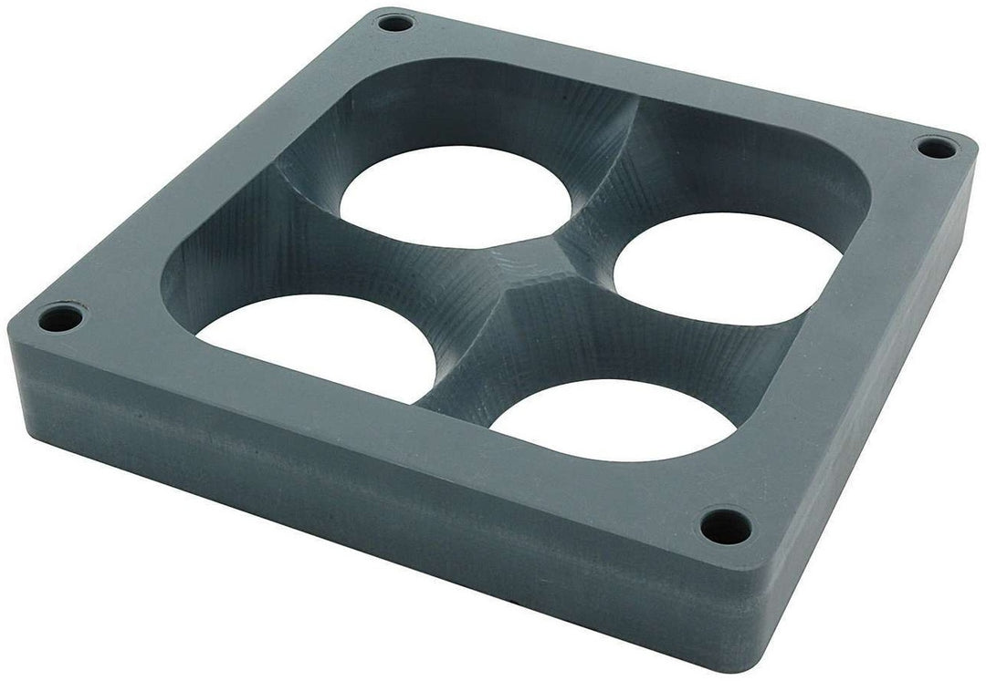 Allstar Carburetor Spacer Drag Hi-Flow 1" Thick 4 Hole Dominator Flange 2.125" Diameter Plastic ALL25996