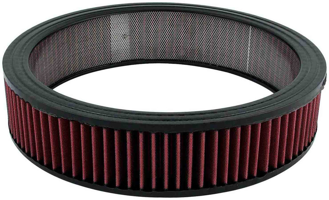 Allstar Air Filter Element Round 14" Diameter 3" Tall Wire Mesh Included Reusable Cotton Red ALL26000