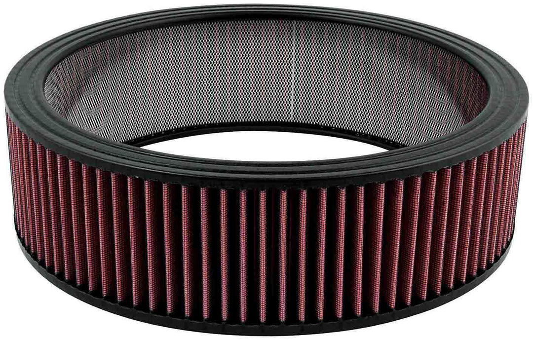 Allstar Air Filter Element Round 14" Diameter 4" Tall Wire Mesh Included Reusable Cotton Red ALL26002