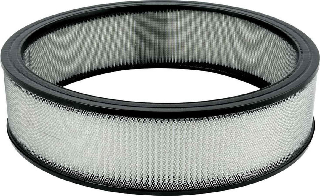 Allstar Air Filter Element Round 14" Diameter 3.5" Tall Wire Mesh Included Paper White ALL26021
