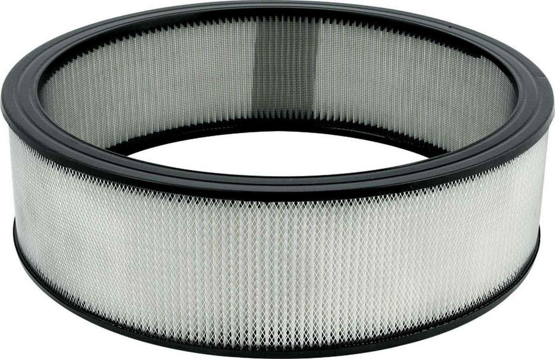 Allstar Air Filter Element Round 14" Diameter 4" Tall Wire Mesh Included Paper White ALL26022