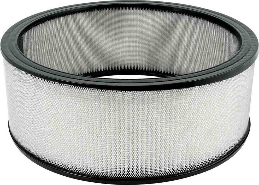 Allstar Air Filter Element Round 14" Diameter 5" Tall Wire Mesh Included Paper White ALL26023