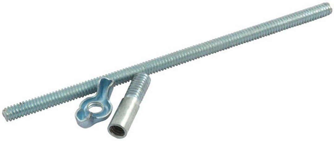 Allstar Air Cleaner Stud 1/4"-20 Thread 6" Adapter / Wing Nut Included Steel Zinc Oxide Kit ALL26056