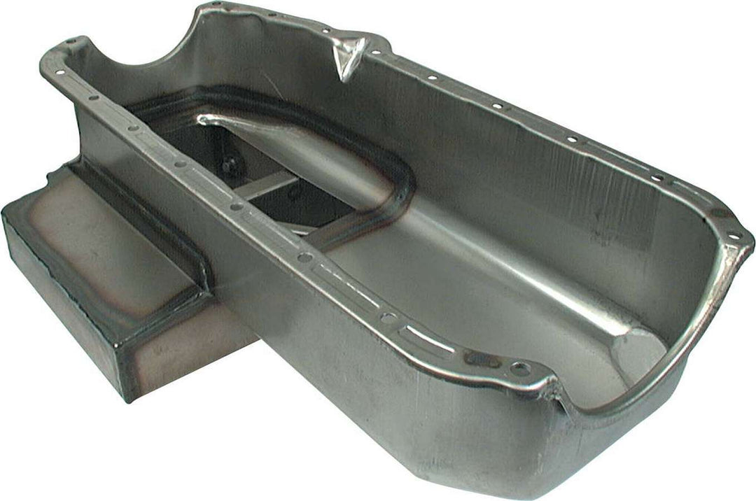 Allstar Engine Oil Pan Claimer Pan Rear Sump 6 qt 7" Deep Kick Out Driver Side Dipstick Steel ALL26132