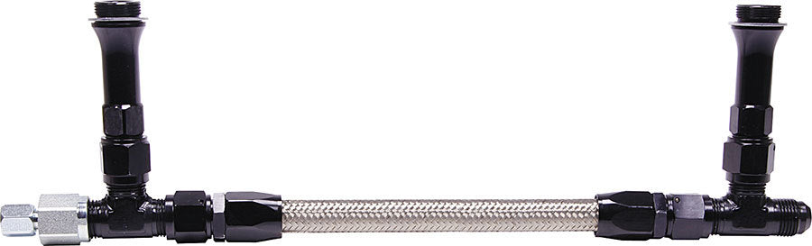 Allstar Carburetor Fuel Line 8 AN Male Inlet Dual 7/8"-20 Male Outlets Braided Stainless Kit ALL26168
