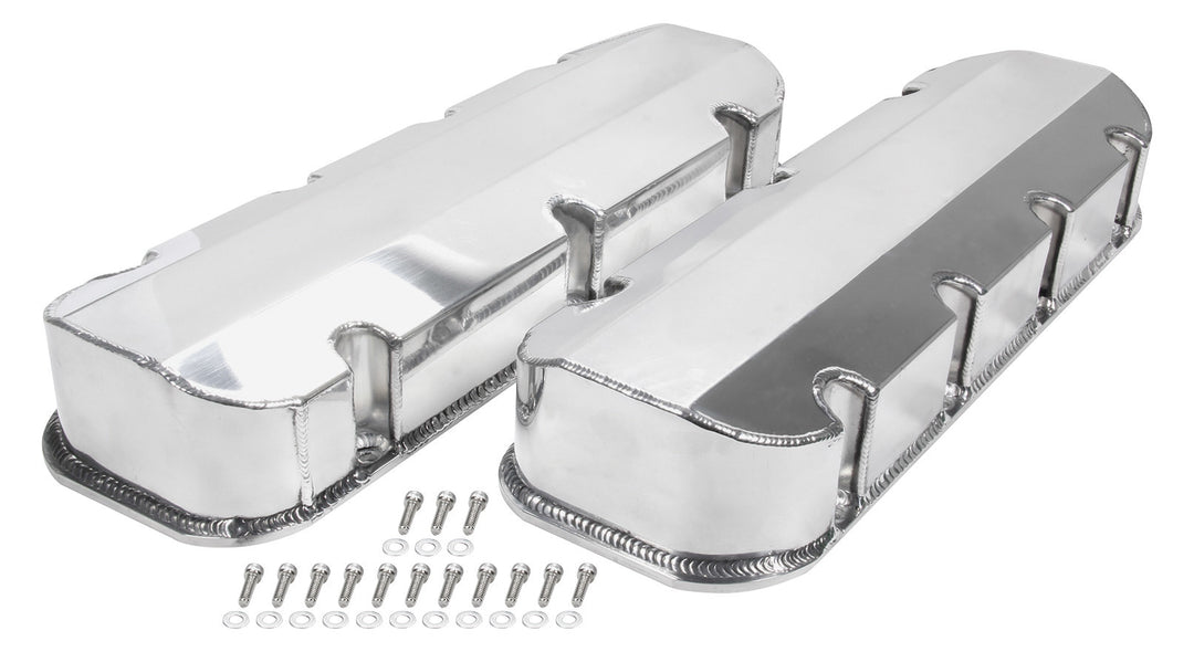 Allstar Valve Cover Tall Fabricated Aluminum Natural Big Block Chevy Pair ALL26176