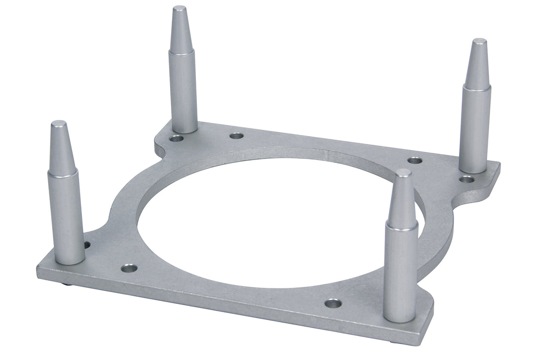 Allstar Carburetor Work Stand 2-Barrel / Spread / Square Bore Aluminum Clear Anodized ALL26200