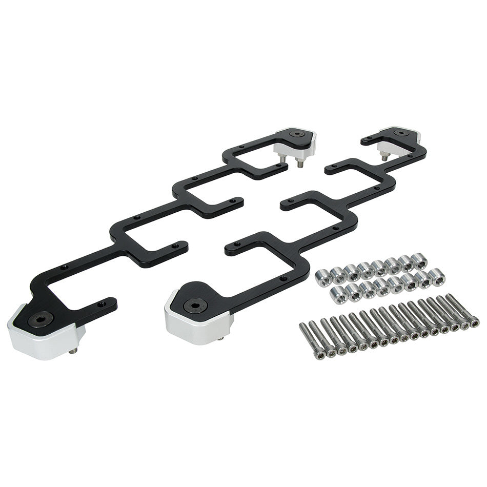 Allstar Ignition Coil Bracket Coil Pack Style Aluminum Black Anodized Remote Mount D580 GM Pair ALL26216