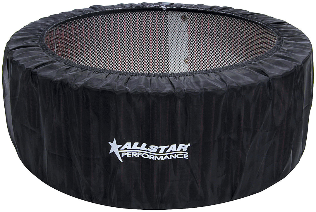 Allstar Air Filter Wrap Round 14" Diameter 5" Tall Allstar Logo Polyester Black ALL26222