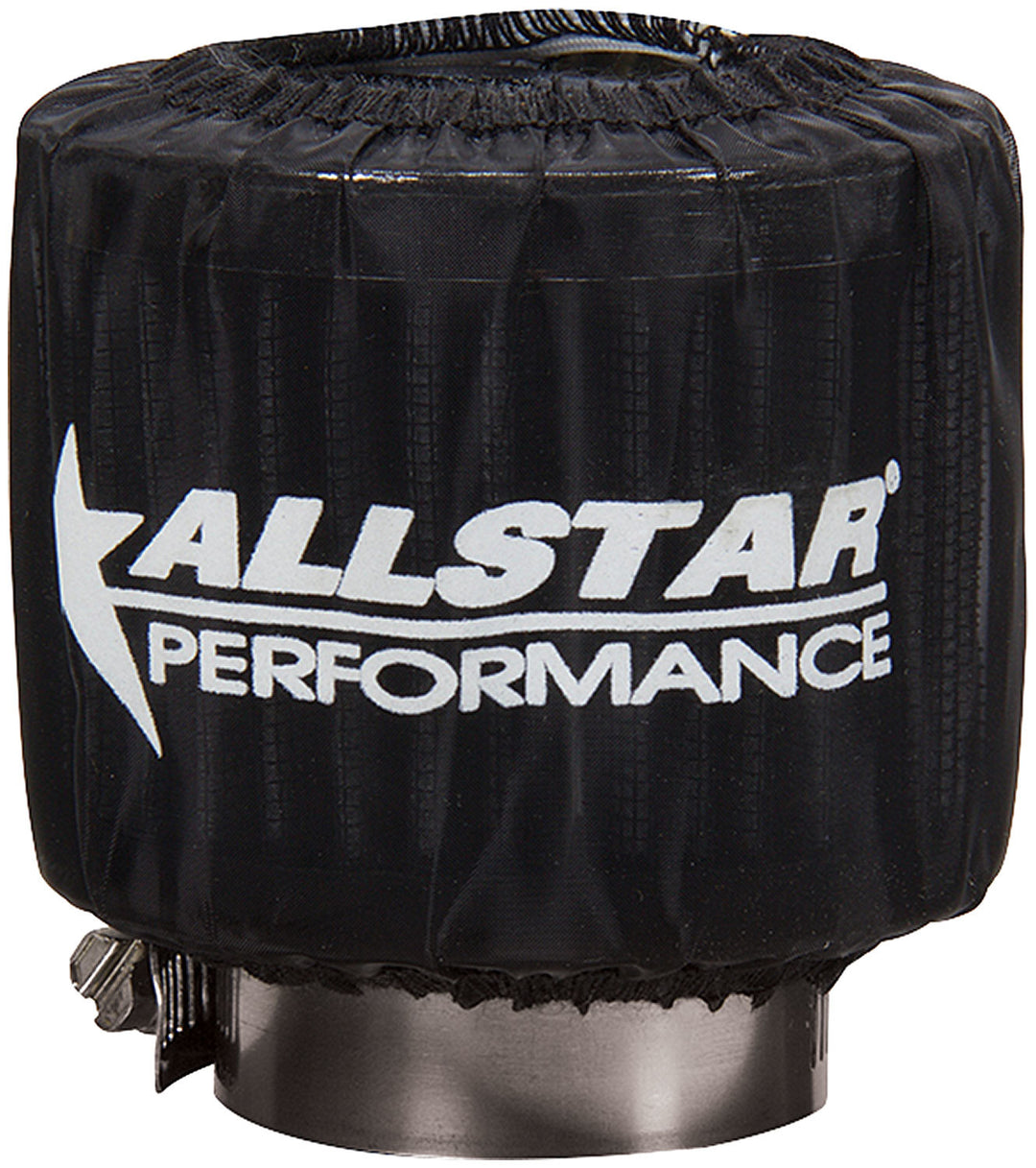 Allstar Breather Wrap Pre Filter Round 3" Diameter 2.5" Tall Logo Polyester Black Unshielded ALL26227