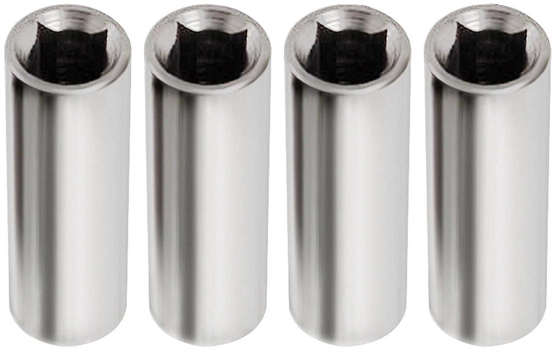 Allstar Valve Cover Fastener Nuts 1/4"-20 Thread 1/4" Socket Drive Aluminum Clear Set of 4 ALL26320