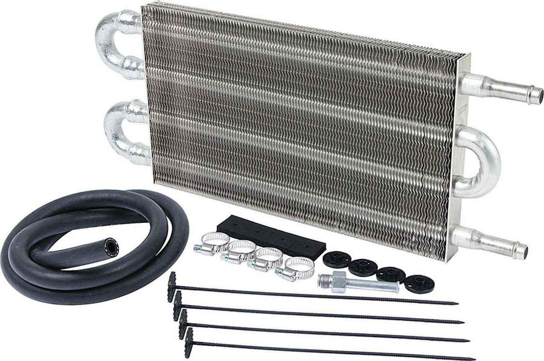 Allstar Fluid Cooler 9 x 5 x 0.75" Tube Type 3/8" Hose Barb Inlet / Outlet Fitting Kit ALL26700