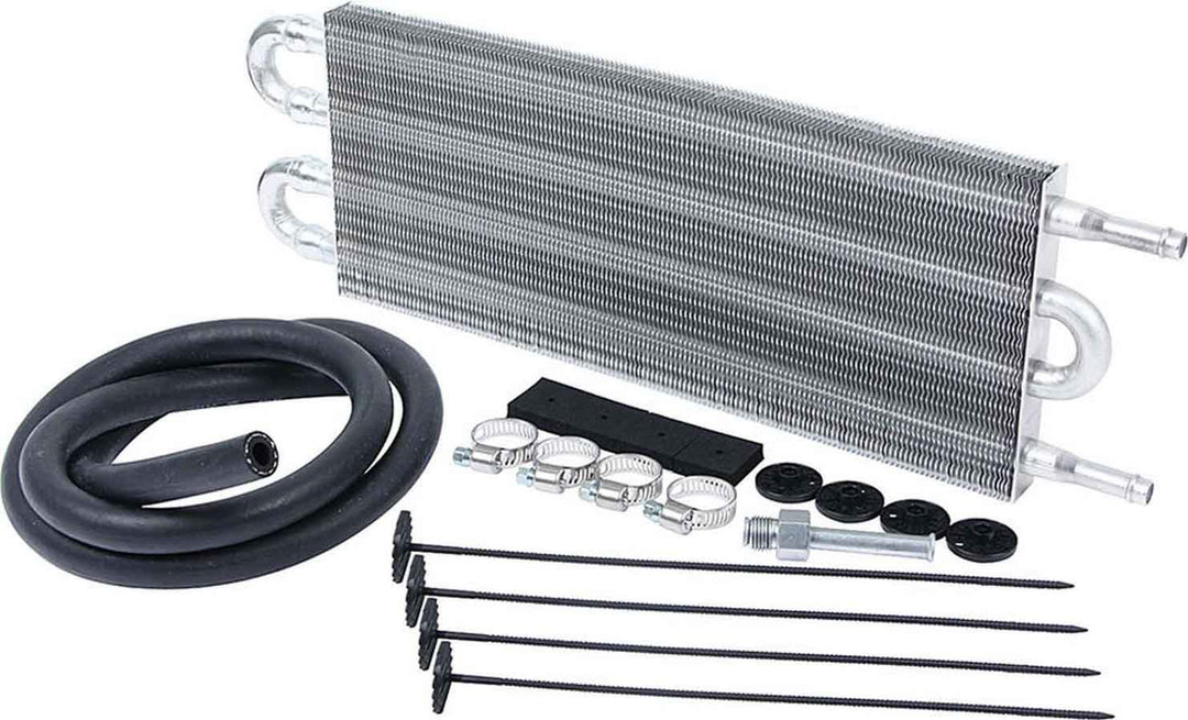 Allstar Fluid Cooler 15 x 5 x 0.75" Tube Type 3/8" Hose Barb Inlet / Outlet Fitting Kit ALL26702