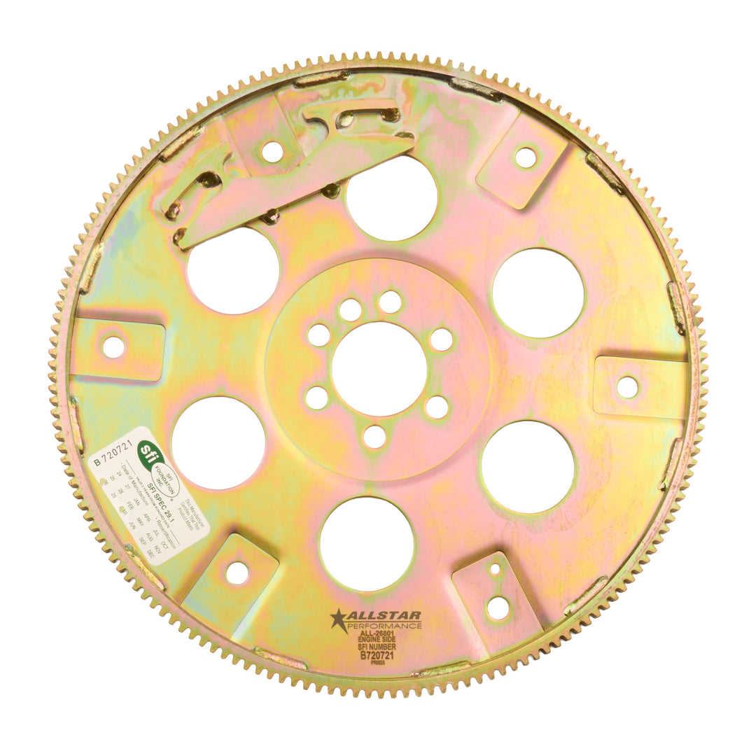 Allstar Flexplate 168 Tooth SFI 29.1 Steel External Balance 1-Piece Seal Small Block Chevy ALL26801