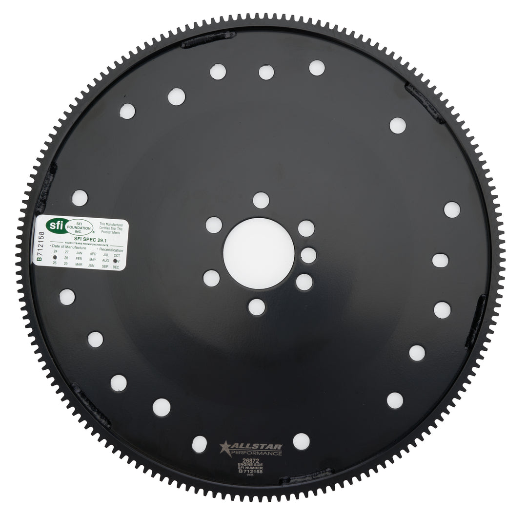 Allstar Flexplate Premium Solid Long Crank 168 Tooth SFI 29.1 Steel Internal Balance 1-Piece ALL26872
