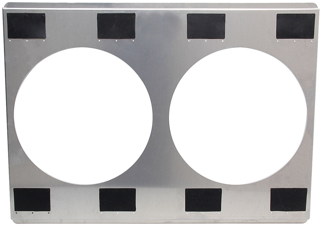 Allstar Fan Shroud 25.75" Wide 18.75" Tall Aluminum Natural Electric Fans Dual 12" Fans ALL30064