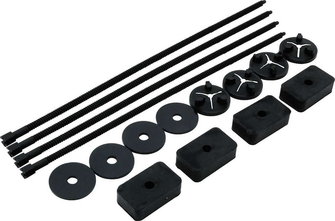 Allstar Electric Fan Mount Kit Push Through Radiator Style Nylon Black Set of 4 ALL30085
