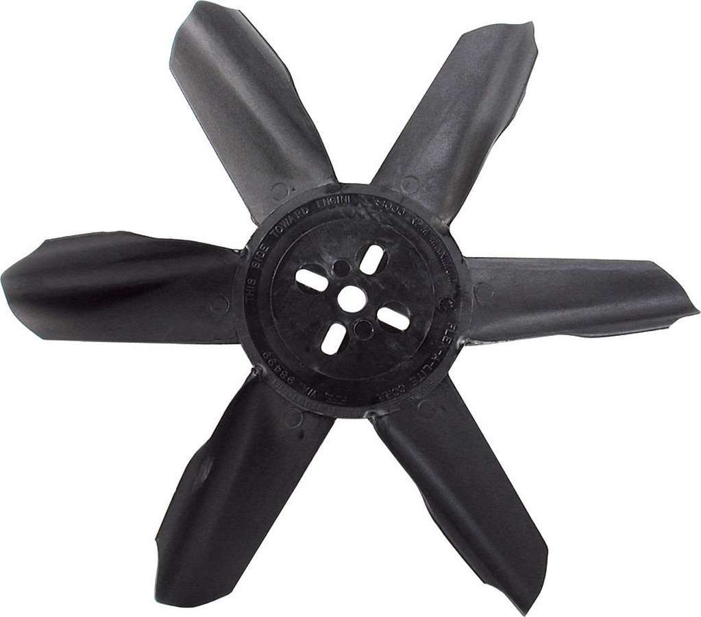 Allstar Mechanical Cooling Fan 17" Fan 6 Blade 5/8" Pilot Universal Bolt Pattern Nylon Black ALL30094