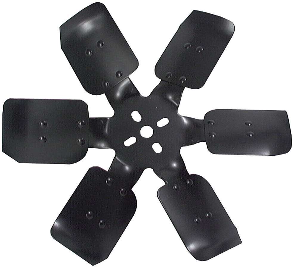 Allstar Mechanical Cooling Fan 18" Fan 6 Blade 5/8" Pilot Bolt Pattern Steel Black Paint ALL30100