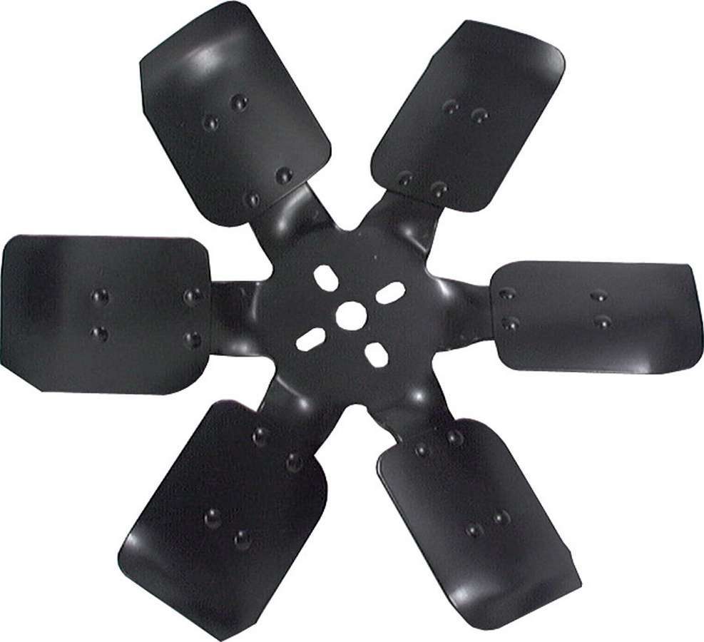 Allstar Mechanical Cooling Fan 15" Fan 6 Blade 5/8" Pilot Bolt Pattern Steel Black Paint ALL30102