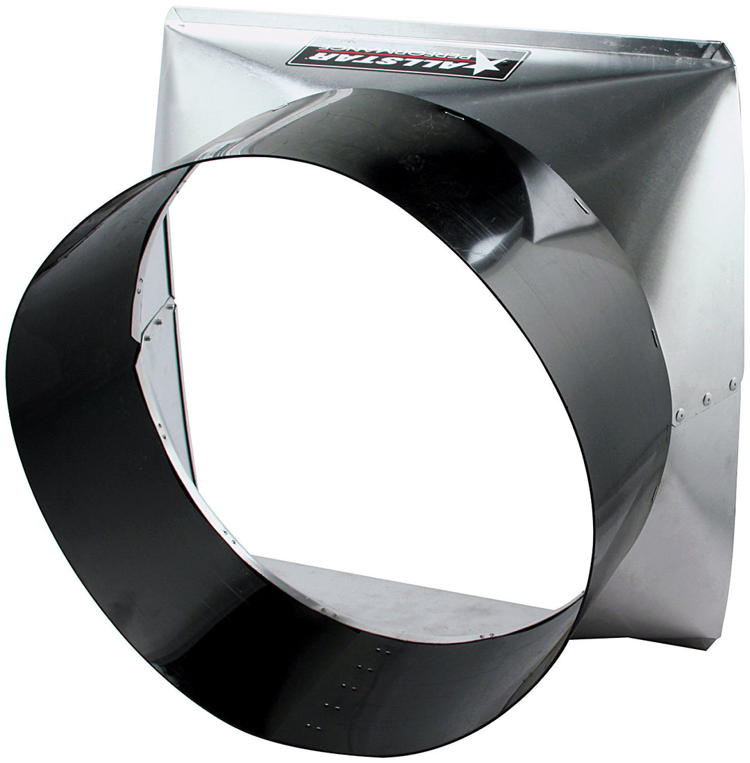 Allstar Fan Shroud 17.375" Wide 19" Tall 9.75" Deep Aluminum Black / 15" Diameter Fans ALL30107