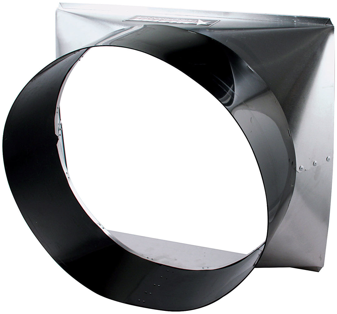 Allstar Fan Shroud 23" Wide 19" Tall 11" Deep Aluminum Black / 17" Diameter Fans 28" Griffin ALL30108
