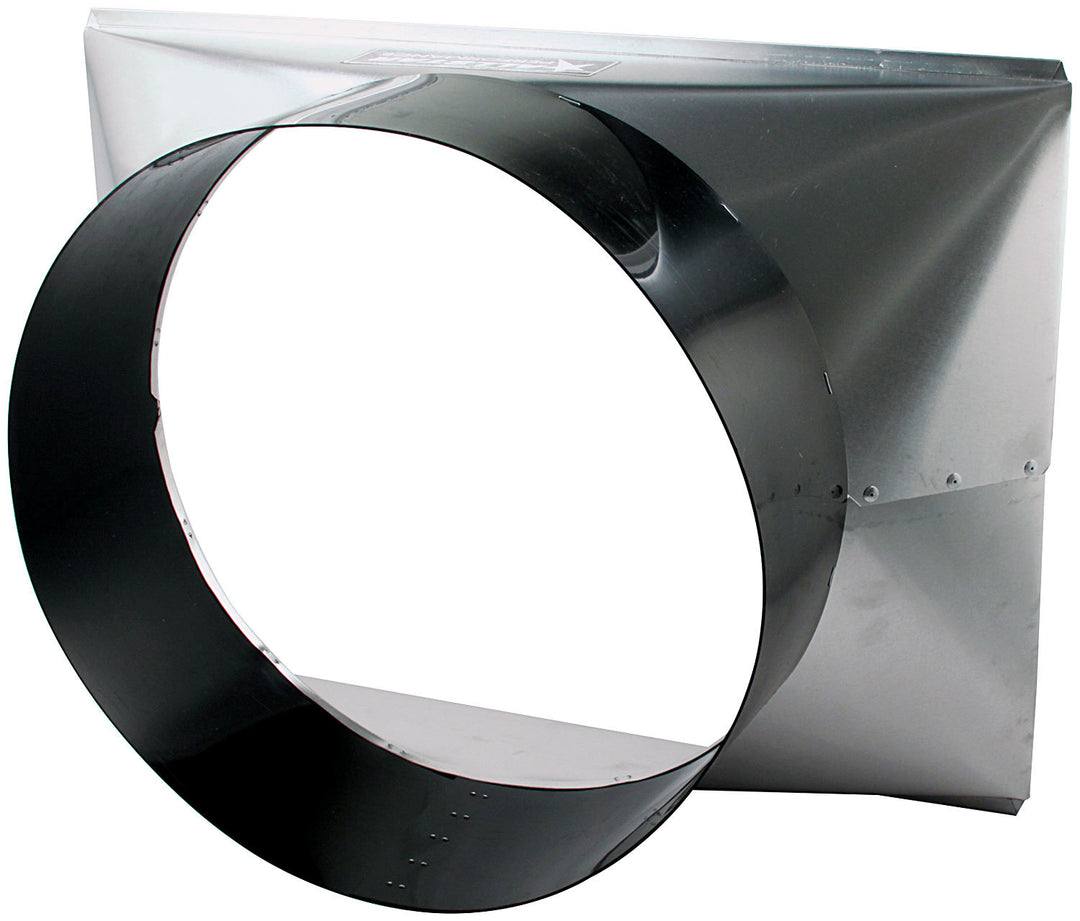 Allstar Fan Shroud 26.25" Wide 19" Tall 11" Deep Aluminum Black / 17" Diameter Fans 31" Griffin ALL30111