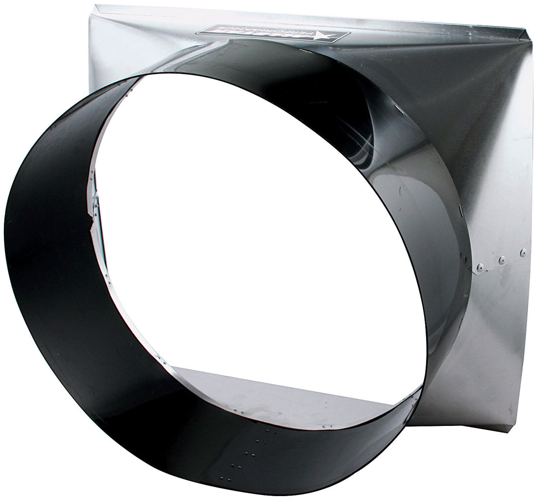 Allstar Fan Shroud 24" Wide 19" Tall 11" Deep Aluminum Black / 17" Diameter Fans 28" Howe ALL30116