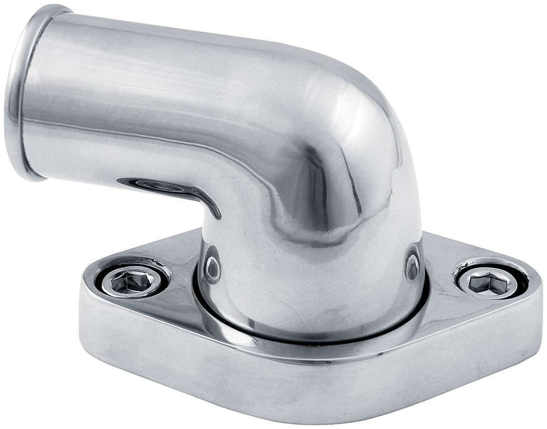 Allstar Water Neck 90 Degree 1-1/2" ID Hose Swivel O-Ring Aluminum Polished Chevy V8 ALL30170